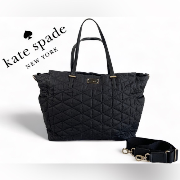 kate spade Handbags - EUC KATE SPADE Quilted Kaylie Travel & Weekender Bag Tote